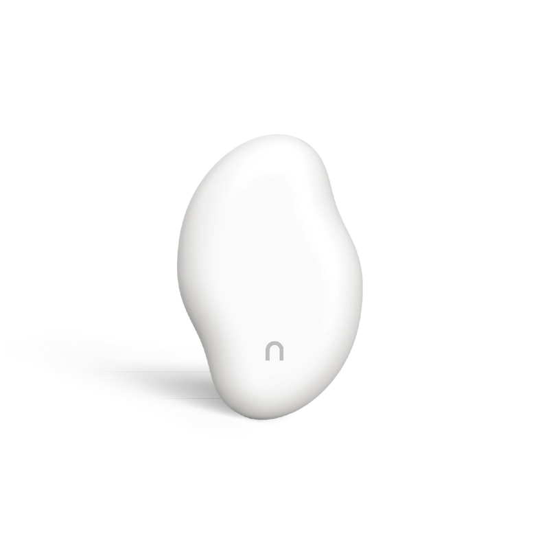Nood The Eraser IPL hair removal device in white on a white background
